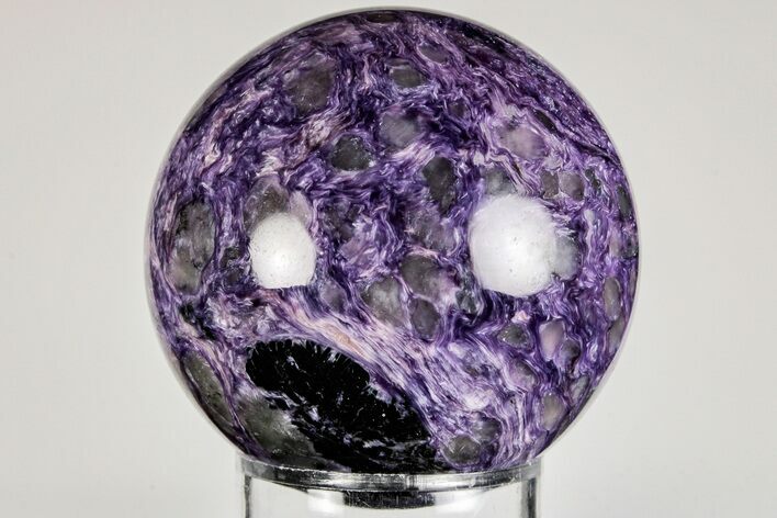 Polished Purple Charoite Sphere - Siberia #198253